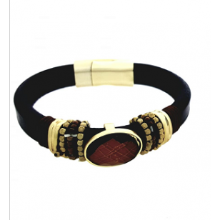 Lederen Armband Bruin 